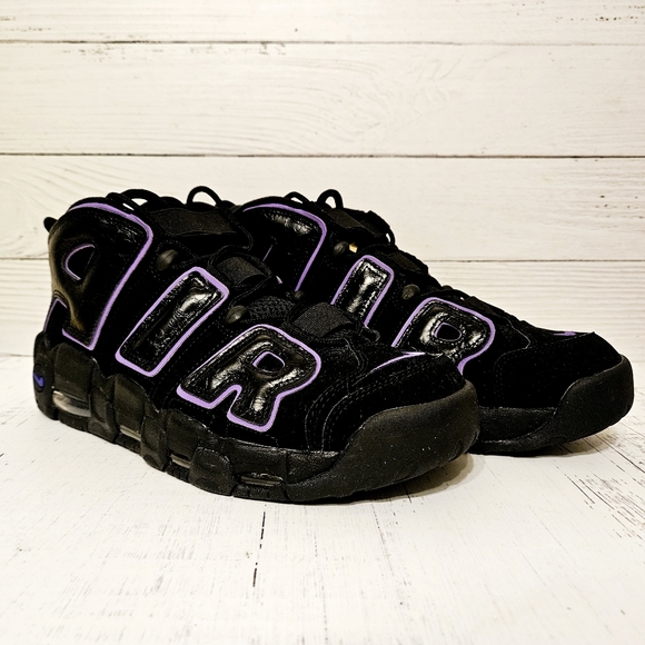 Nike Air More Uptempo '96 Black Action Grape Sneakers DV1879-001 Men's Size 10.5 - Picture 5 of 10